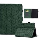 For Amazon Kindle Paperwhite 12th Gen 2024 Rhombus TPU Smart Leather Tablet Case(Green)