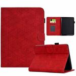 For Amazon Kindle Paperwhite 12th Gen 2024 Rhombus TPU Smart Leather Tablet Case(Red)