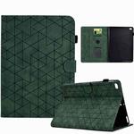 For iPad Air / Air 2 / 9.7 2017 / 2018 Rhombus TPU Smart Leather Tablet Case(Green)