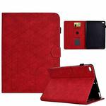 For iPad Air / Air 2 / 9.7 2017 / 2018 Rhombus TPU Smart Leather Tablet Case(Red)