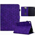 For iPad mini 5/4/32/1 Rhombus TPU Smart Leather Tablet Case(Purple)
