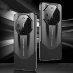 For Huawei Mate 60 GKK Leather Supercar Shockproof Phone Case(Black)