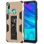 For Huawei P Smart (2019) Armor Shockproof TPU + PC Magnetic Protective Case with Invisible Holder(Gold)