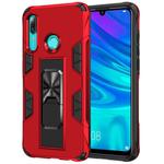 For Huawei P Smart (2019) Armor Shockproof TPU + PC Magnetic Protective Case with Invisible Holder(Red)