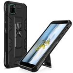 For Huawei Y5p Armor Shockproof TPU + PC Magnetic Protective Case with Invisible Holder(Black)