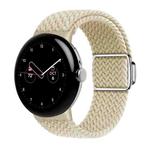 For Google Pixel Watch / Watch 2 Nylon Loop Magnetic Buckle Watch Band(Starlight Color)