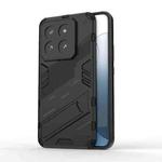 For Xiaomi 14 Pro 5G Punk Armor 2 in 1 PC + TPU Phone Case with Holder(Black)