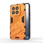 For Xiaomi 14 Pro 5G Punk Armor 2 in 1 PC + TPU Phone Case with Holder(Orange)