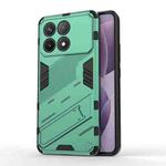 For Xiaomi Redmi K70 5G Punk Armor 2 in 1 PC + TPU Phone Case with Holder(Green)