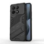 For Xiaomi Redmi K70E 5G Punk Armor 2 in 1 PC + TPU Phone Case with Holder(Black)