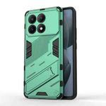 For Xiaomi Redmi K70E 5G Punk Armor 2 in 1 PC + TPU Phone Case with Holder(Green)