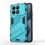 For Xiaomi Redmi K70E 5G Punk Armor 2 in 1 PC + TPU Phone Case with Holder(Blue)