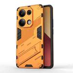 For Xiaomi Redmi Note 13 Pro 4G Global Punk Armor 2 in 1 PC + TPU Phone Case with Holder(Orange)