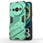 For Xiaomi Redmi A3 4G Global Punk Armor 2 in 1 PC + TPU Phone Case with Holder(Green)