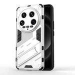 For Xiaomi 14 Ultra 5G Punk Armor 2 in 1 PC + TPU Phone Case with Holder(White)