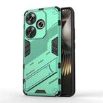 For Xiaomi Redmi Turbo 3 5G Punk Armor 2 in 1 PC + TPU Phone Case with Holder(Green)