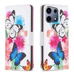 For Infinix Note 30 VIP Colored Drawing Pattern Leather Phone Case(Butterflies)