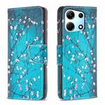 For Infinix Note 30 5G Colored Drawing Pattern Leather Phone Case(Plum Blossom)