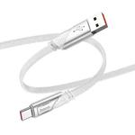 hoco U119 Machine USB to USB-C / Type-C Fast Charging Data Cable, Length: 1.2m(Grey)