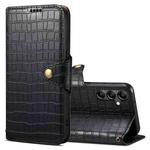 For Samsung Galaxy A54 5G Denior Crocodile Texture Oil Edge Leather Phone Case(Black)