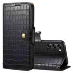 For Samsung Galaxy S24 5G Denior Crocodile Texture Oil Edge Leather Phone Case(Black)