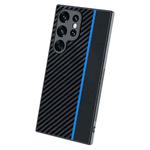 For Samsung Galaxy S25 Ultra 5G Ultra-thin Carbon Fiber Texture Splicing Phone Case(Blue)