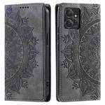 For Motorola Moto G Power 5G 2023 Totem Embossed Magnetic Leather Phone Case(Grey)