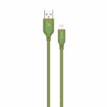 TOTU CB-6-L 15W USB to 8 Pin Silicone Data Cable, Length: 1m(Green)