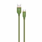 TOTU CB-6-T 25W USB to USB-C / Type-C Silicone Data Cable, Length: 1m(Green)
