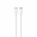 TOTU CB-10-CC 60W USB-C / Type-C to Type-C Silicone Braided Data Cable, Length:1.2m(White)