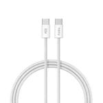 TOTU CB-10-CC 60W USB-C / Type-C to Type-C Silicone Braided Data Cable, Length:2m(White)