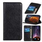 For ZTE Axon 11 5G Magnetic Crazy Horse Texture Horizontal Flip Leather Case with Holder & Card Slots & Wallet(Black)