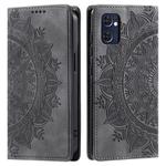 For OPPO Reno7 5G Totem Embossed Magnetic Leather Phone Case(Grey)