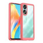 For OPPO A78 4G Colorful Series Acrylic Hybrid TPU Phone Case(Red)