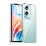 For OPPO A2 5G Colorful Series Acrylic Hybrid TPU Phone Case(Transparent)
