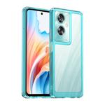 For OPPO A79 5G Colorful Series Acrylic Hybrid TPU Phone Case(Transparent Blue)