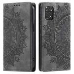 For Xiaomi Redmi Note 11 Global / 11S 4G Totem Embossed Magnetic Leather Phone Case(Grey)