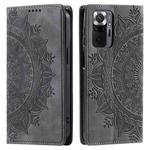 For Xiaomi Redmi Note 10 Pro 4G Global Totem Embossed Magnetic Leather Phone Case(Grey)