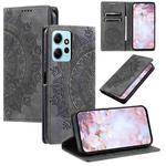 For Xiaomi Redmi Note 12 4G Global Totem Embossed Magnetic Leather Phone Case(Grey)