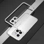 For Xiaomi 14 Aurora Series Lens Protector + Metal Frame Phone Case(Silver)