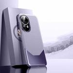 For Huawei nova 12 Pro/12 Ultra Electroplated Imitation Ultimate Design PC + Leather Phone Case(Purple)