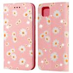 For Huawei Y5P (2020) Glittering Daisy Magnetic Horizontal Flip Leather Case with Holder & Card Slots & Photo Frame(Pink)