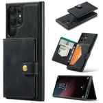 For Samsung Galaxy S24 Ultra 5G JEEHOOD J01 Retro Magnetic Detachable Wallet Phone Case(Black)