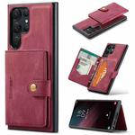 For Samsung Galaxy S24 Ultra 5G JEEHOOD J01 Retro Magnetic Detachable Wallet Phone Case(Red)