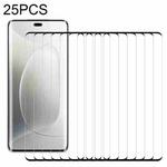 For Honor 300 Ultra 25pcs 9H HD 3D Curved Edge Tempered Glass Film(Black)