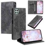 For Samsung Galaxy A22 5G / A22s 5G Totem Embossed Magnetic Leather Phone Case(Grey)