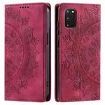 For Samsung Galaxy S20 Totem Embossed Magnetic Leather Phone Case(Red)