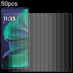 For Motorola Edge 60 Stylus 50pcs 0.26mm 9H 2.5D Tempered Glass Film