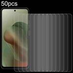 For Motorola Moto G66j 5G 50pcs 0.26mm 9H 2.5D Tempered Glass Film