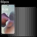 For Motorola Moto G66y 5G 50pcs 0.26mm 9H 2.5D Tempered Glass Film